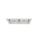 Flush-mounted directional lights - Azzardo NOVA 2 WHITE/WHITE 2xES111 Recessed White AZ2876 - product 1