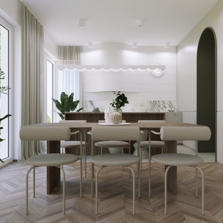 Thoro Lampa wisząca BISCUIT biała LED 4000K TH.533