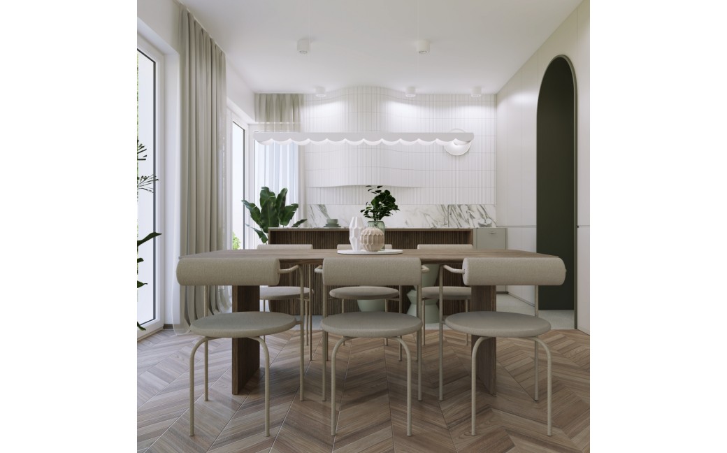Thoro Lampa wisząca BISCUIT biała LED 4000K TH.533