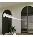 Pendant lamps over the island - Thoro BISCUIT pendant lamp white LED 4000K TH.533 - product 15