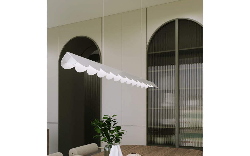 Thoro Lampa wisząca BISCUIT biała LED 4000K TH.533