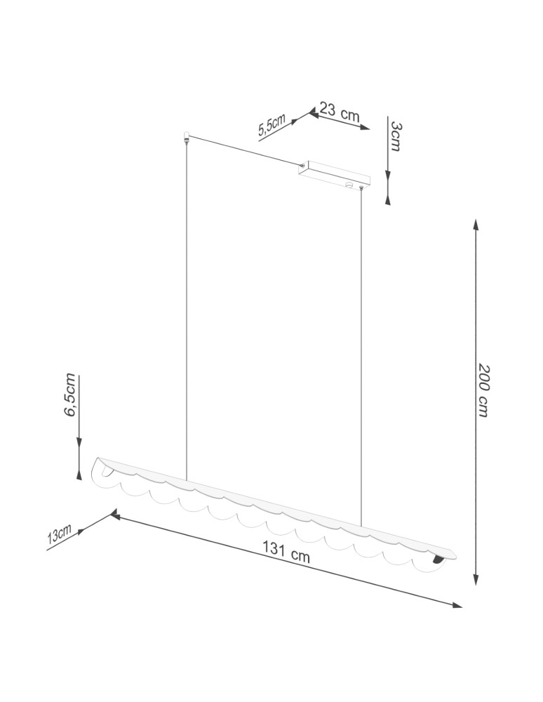 Pendant lamps over the island - Thoro BISCUIT beige LED 4000K pendant lamp TH.535 - product kolory-swiatla.pl 10