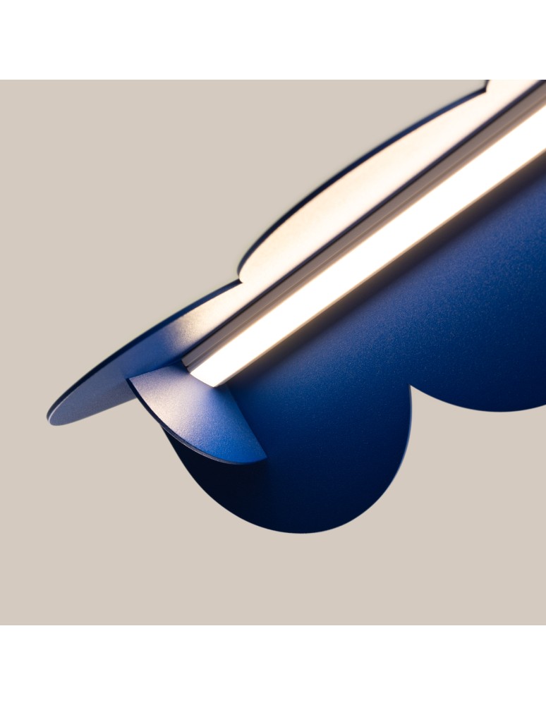 Pendant lamps over the island - Thoro BISCUIT ultramarine LED 3000K pendant lamp TH.536 - product kolory-swiatla.pl 6