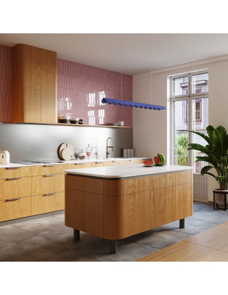 Pendant lamps over the island - Thoro BISCUIT ultramarine LED 3000K pendant lamp TH.536 - product kolory-swiatla.pl 14