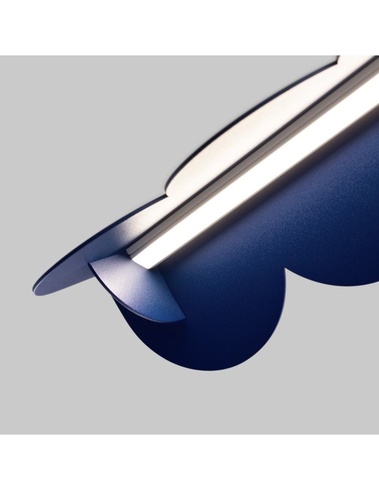 Pendant lamps over the island - Thoro BISCUIT ultramarine LED 4000K pendant lamp TH.537 - product kolory-swiatla.pl 6