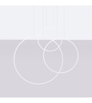 Pendant lamps circles - Thoro RIO 3 pendant lamp 55/78/110 white LED 3000K TH.538 - product 2