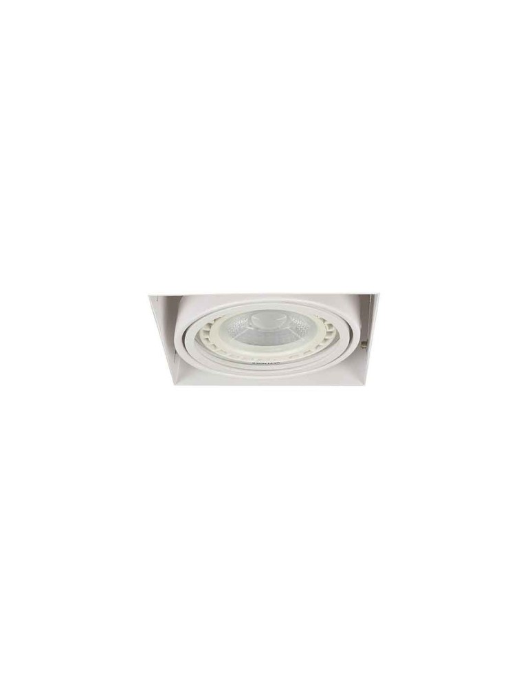 Flush-mounted directional lights - Azzardo NOVA GIPS WHITE/WHITE 1xES111 Recessed White AZ2873 - product kolory-swiatla.pl 1