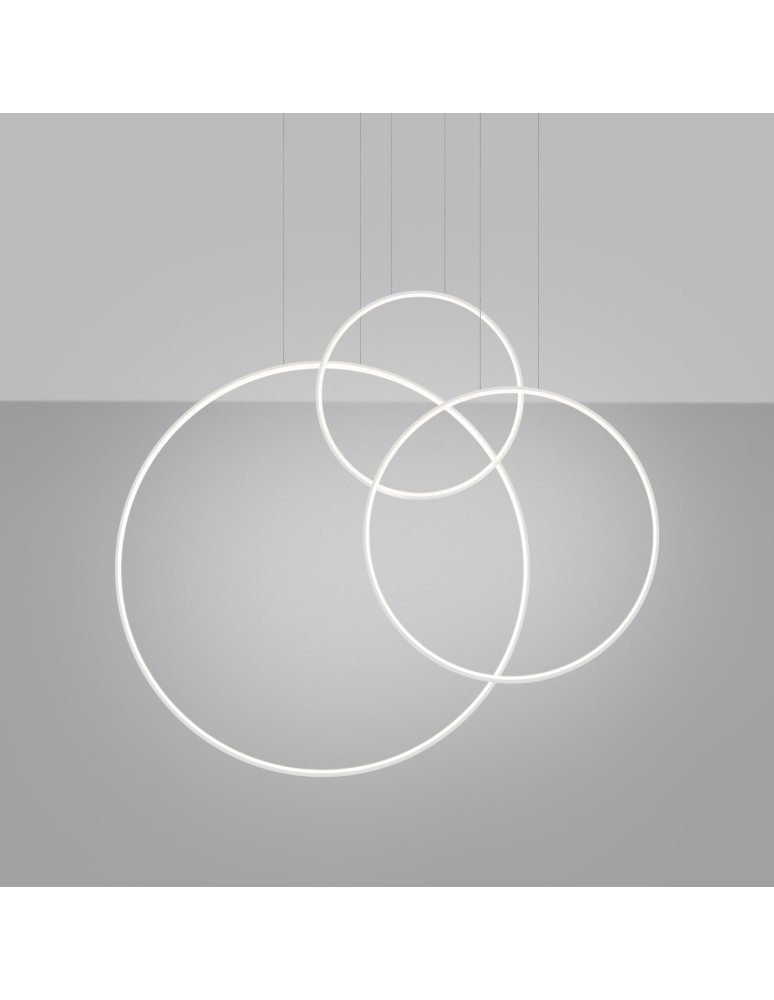 Pendant lamps circles - Thoro RIO 3 pendant lamp 55/78/110 white LED 4000K TH.539 - product kolory-swiatla.pl 3