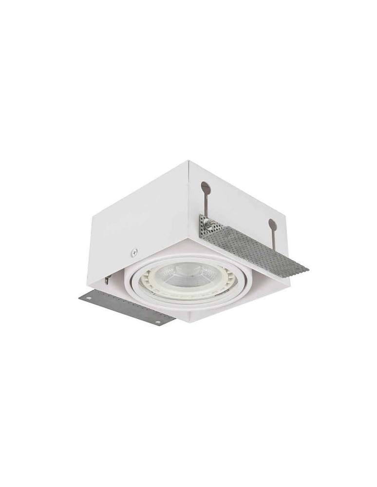 Flush-mounted directional lights - Azzardo NOVA GIPS WHITE/WHITE 1xES111 Recessed White AZ2873 - product kolory-swiatla.pl 2