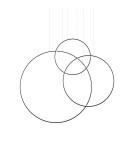 Pendant lamps circles - Thoro pendant lamp RIO 3 55/78/110 black LED 3000K TH.540 - product 1