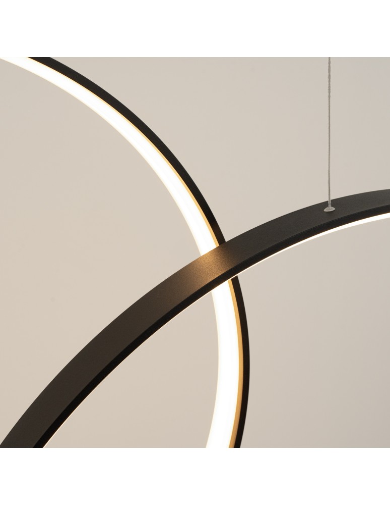 Pendant lamps circles - Thoro pendant lamp RIO 3 55/78/110 black LED 3000K TH.540 - product kolory-swiatla.pl 4