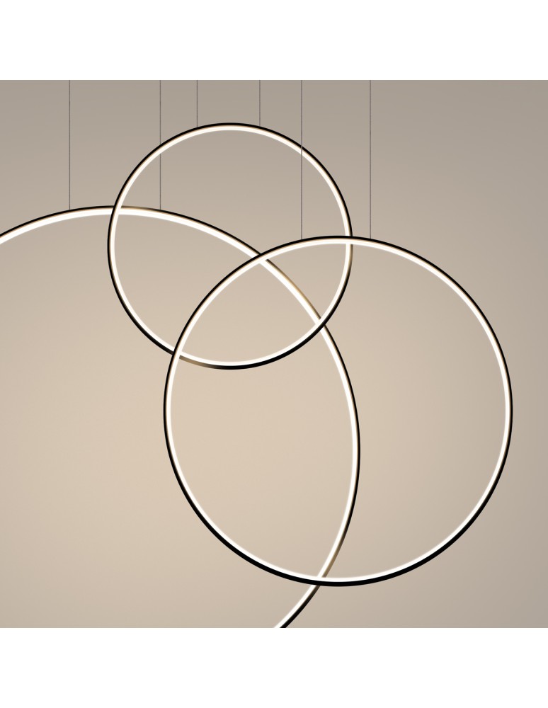 Pendant lamps circles - Thoro pendant lamp RIO 3 55/78/110 black LED 3000K TH.540 - product kolory-swiatla.pl 9