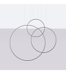 Pendant lamps circles - Thoro pendant lamp RIO 3 55/78/110 black LED 4000K TH.541 - product 2