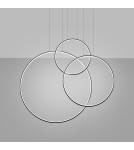 Pendant lamps circles - Thoro pendant lamp RIO 3 55/78/110 black LED 4000K TH.541 - product 3