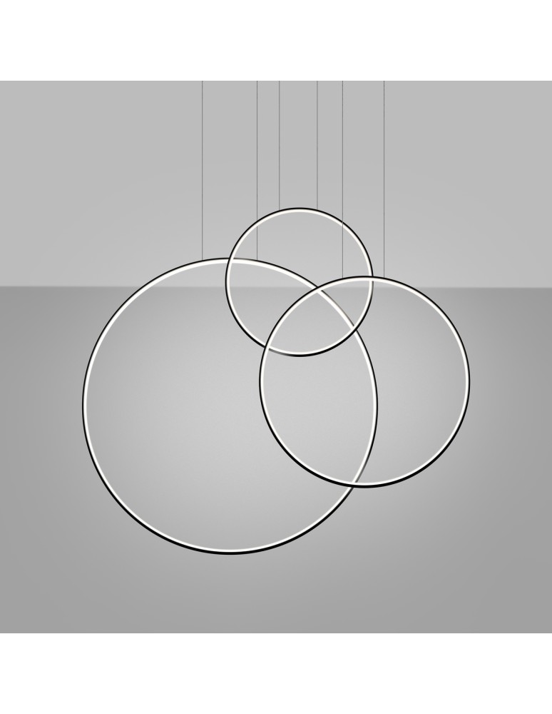 Pendant lamps circles - Thoro pendant lamp RIO 3 55/78/110 black LED 4000K TH.541 - product kolory-swiatla.pl 3