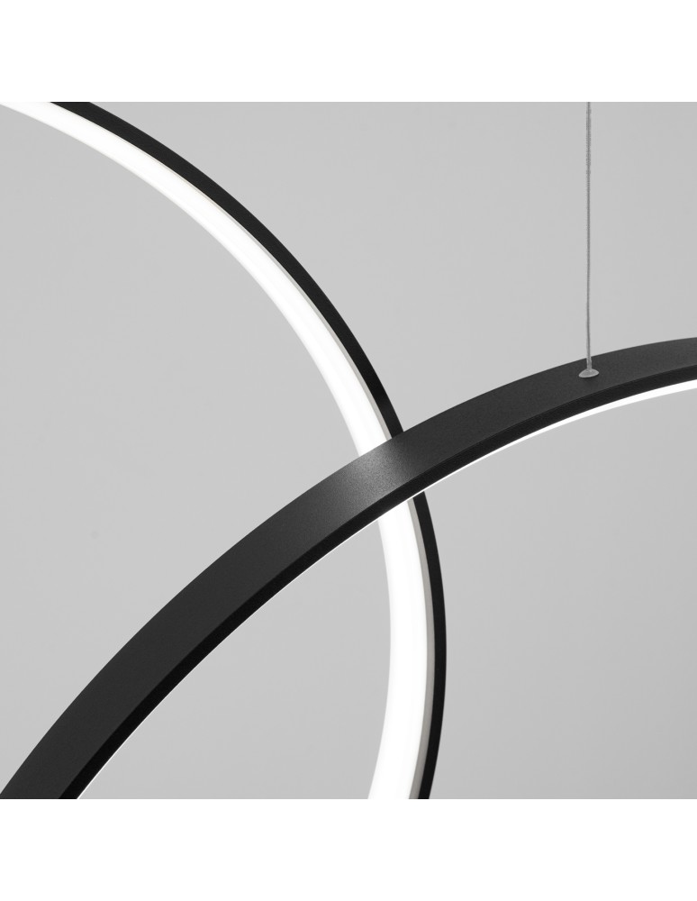 Pendant lamps circles - Thoro pendant lamp RIO 3 55/78/110 black LED 4000K TH.541 - product kolory-swiatla.pl 4