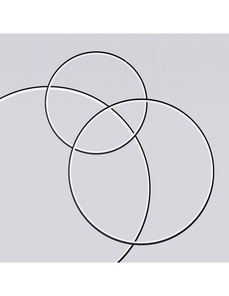 Pendant lamps circles - Thoro pendant lamp RIO 3 55/78/110 black LED 4000K TH.541 - product kolory-swiatla.pl 8