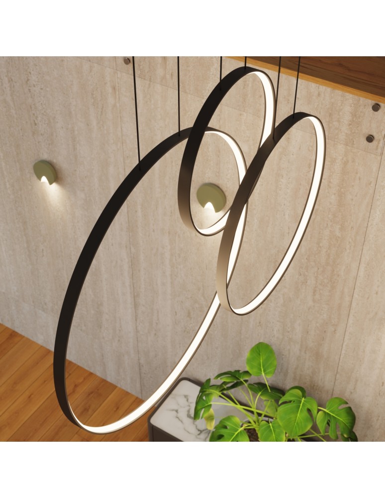 Pendant lamps circles - Thoro pendant lamp RIO 3 55/78/110 black LED 4000K TH.541 - product kolory-swiatla.pl 15