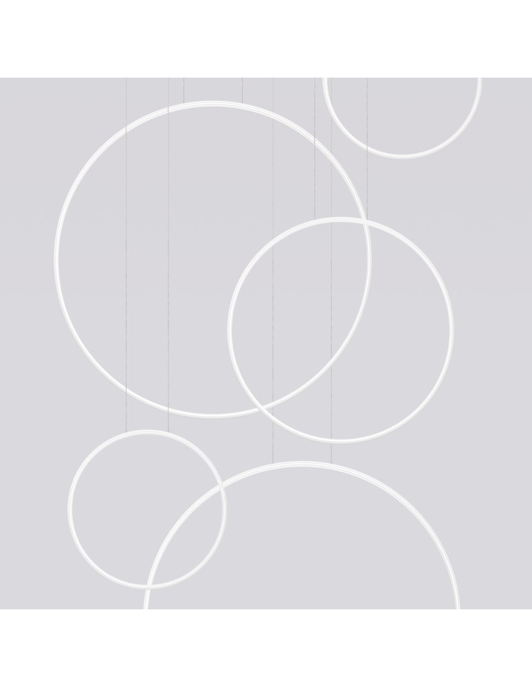 Pendant lamps circles - Thoro pendant lamp RIO 5 55/55/78/110/110 white LED 3000K TH.542 - product kolory-swiatla.pl 8