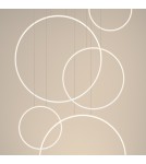 Pendant lamps circles - Thoro pendant lamp RIO 5 55/55/78/110/110 white LED 3000K TH.542 - product 9