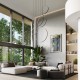Thoro Lampa wisząca RIO 5 55/55/78/110/110 biała LED 3000K TH.542