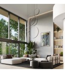 Pendant lamps circles - Thoro pendant lamp RIO 5 55/55/78/110/110 white LED 3000K TH.542 - product 13