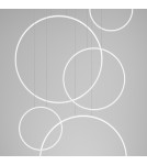 Pendant lamps circles - Thoro pendant lamp RIO 5 55/55/78/110/110 white LED 4000K TH.543 - product 9