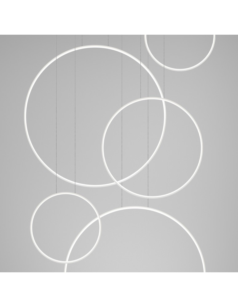 Pendant lamps circles - Thoro pendant lamp RIO 5 55/55/78/110/110 white LED 4000K TH.543 - product kolory-swiatla.pl 9