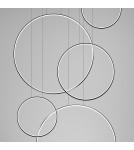 Pendant lamps circles - Thoro RIO 5 55/55/78/110/110 black LED 4000K pendant lamp TH.544 - product 9