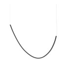 Designer pendant lamps - Thoro Chandelier ALVAR 1 black LED 3000K TH.545 - product 1