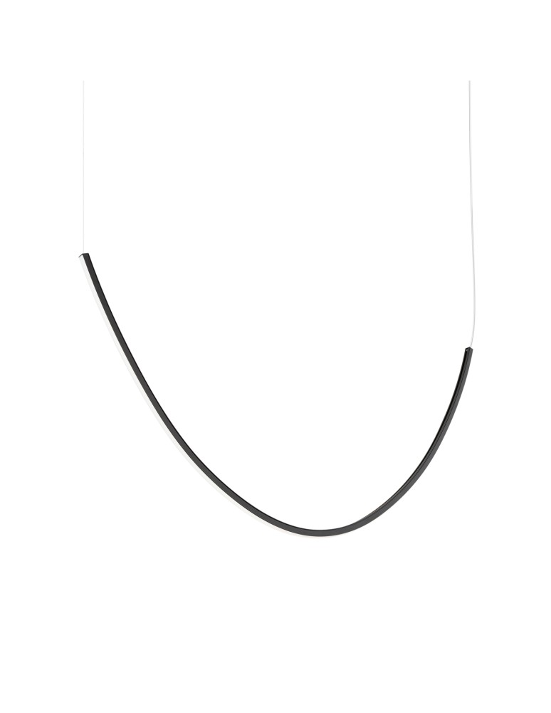 Designer pendant lamps - Thoro Chandelier ALVAR 1 black LED 3000K TH.545 - product kolory-swiatla.pl 1