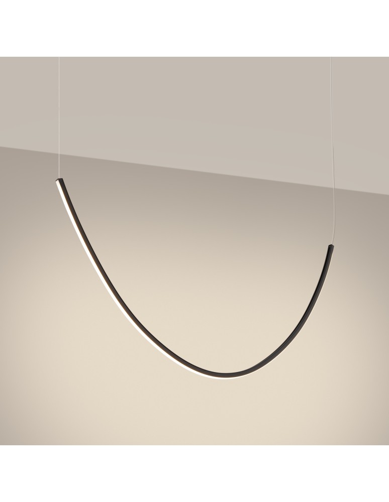 Designer pendant lamps - Thoro Chandelier ALVAR 1 black LED 3000K TH.545 - product kolory-swiatla.pl 3