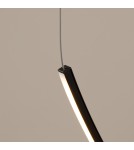 Designer pendant lamps - Thoro Chandelier ALVAR 1 black LED 3000K TH.545 - product 4
