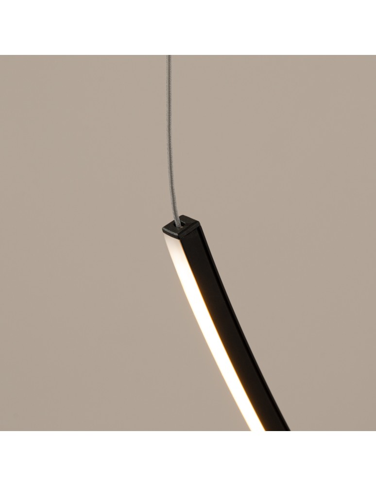 Designer pendant lamps - Thoro Chandelier ALVAR 1 black LED 3000K TH.545 - product kolory-swiatla.pl 4