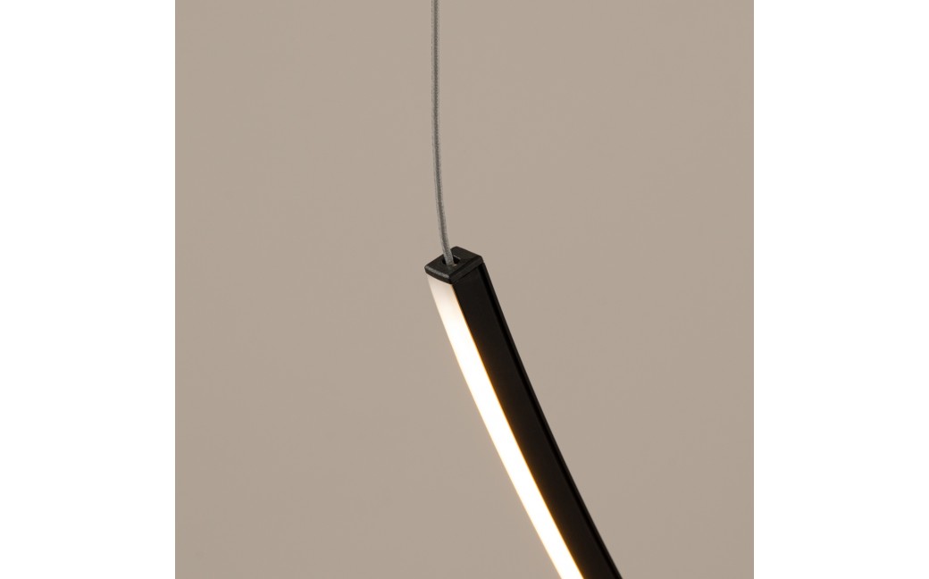 Thoro Żyrandol ALVAR 1 czarny LED 3000K TH.545