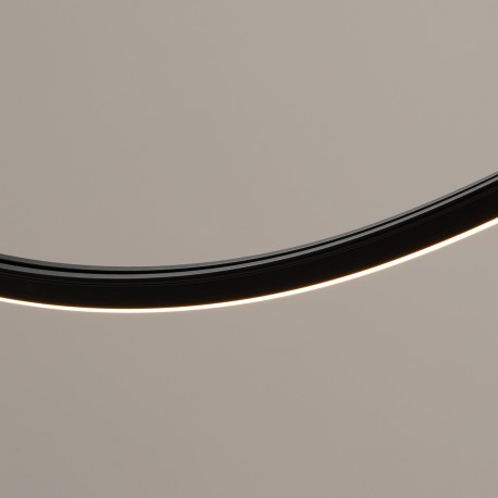 Thoro Żyrandol ALVAR 1 czarny LED 3000K TH.545