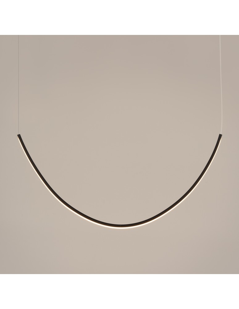 Designer pendant lamps - Thoro Chandelier ALVAR 1 black LED 3000K TH.545 - product kolory-swiatla.pl 6