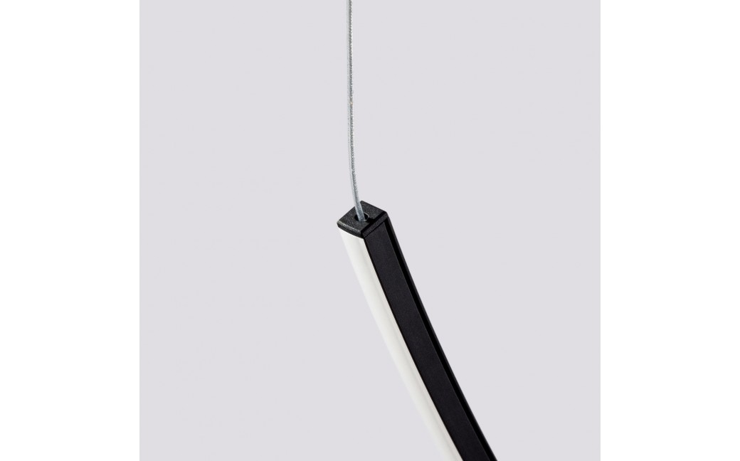 Thoro Żyrandol ALVAR 1 czarny LED 3000K TH.545
