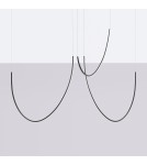 Designer pendant lamps - Thoro Chandelier ALVAR 3 black LED 3000K TH.547 - product 2