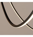 Designer pendant lamps - Thoro Chandelier ALVAR 3 black LED 3000K TH.547 - product 5