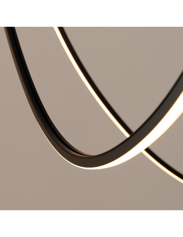 Designer pendant lamps - Thoro Chandelier ALVAR 3 black LED 3000K TH.547 - product kolory-swiatla.pl 5