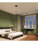 Designer pendant lamps - Thoro Chandelier ALVAR 3 black LED 3000K TH.547 - product 14