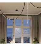 Designer pendant lamps - Thoro Chandelier ALVAR 3 black LED 3000K TH.547 - product 15