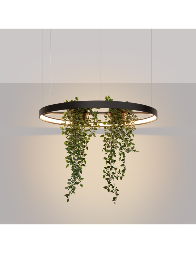 Designer pendant lamps - Thoro Chandelier RIO BIO 78 black LED 3000K TH.551 - product kolory-swiatla.pl 3
