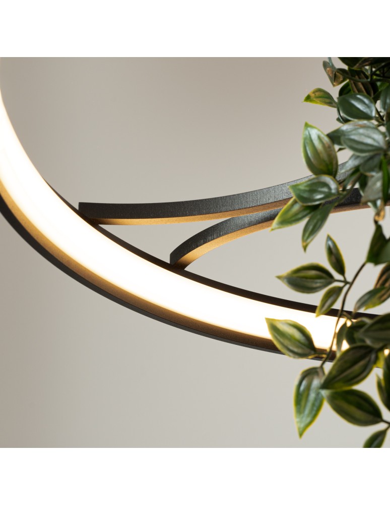 Designer pendant lamps - Thoro Chandelier RIO BIO 78 black LED 3000K TH.551 - product kolory-swiatla.pl 6