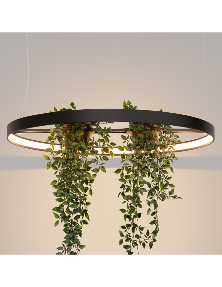 Designer pendant lamps - Thoro Chandelier RIO BIO 78 black LED 3000K TH.551 - product kolory-swiatla.pl 9