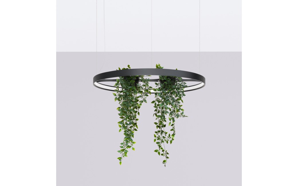 Thoro Żyrandol RIO BIO 78 czarny LED 4000K TH.552