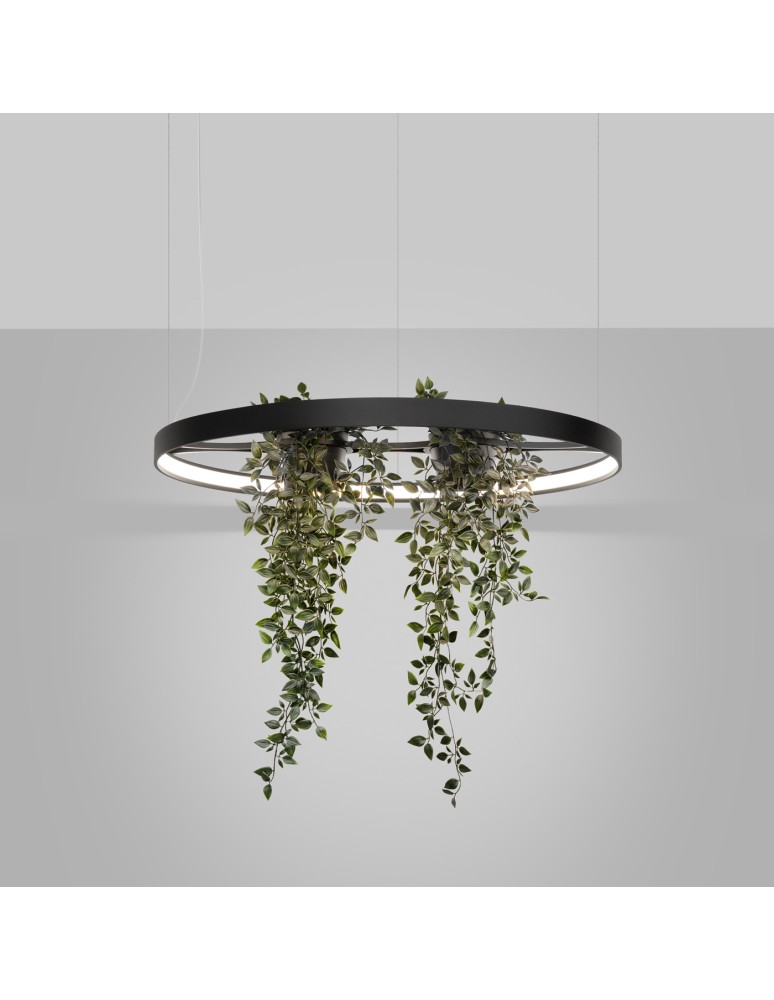 Designer pendant lamps - Thoro Chandelier RIO BIO 78 black LED 4000K TH.552 - product kolory-swiatla.pl 3