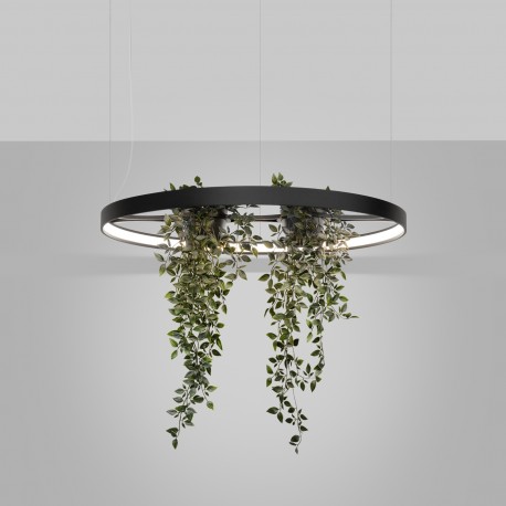 Thoro Żyrandol RIO BIO 78 czarny LED 4000K TH.552
