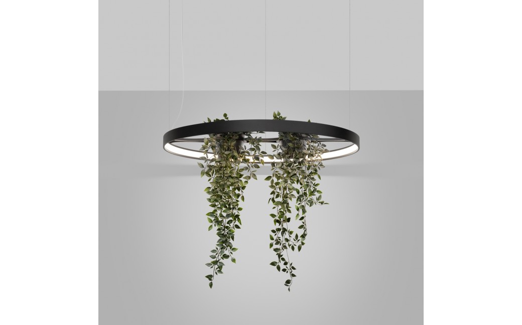 Thoro Żyrandol RIO BIO 78 czarny LED 4000K TH.552